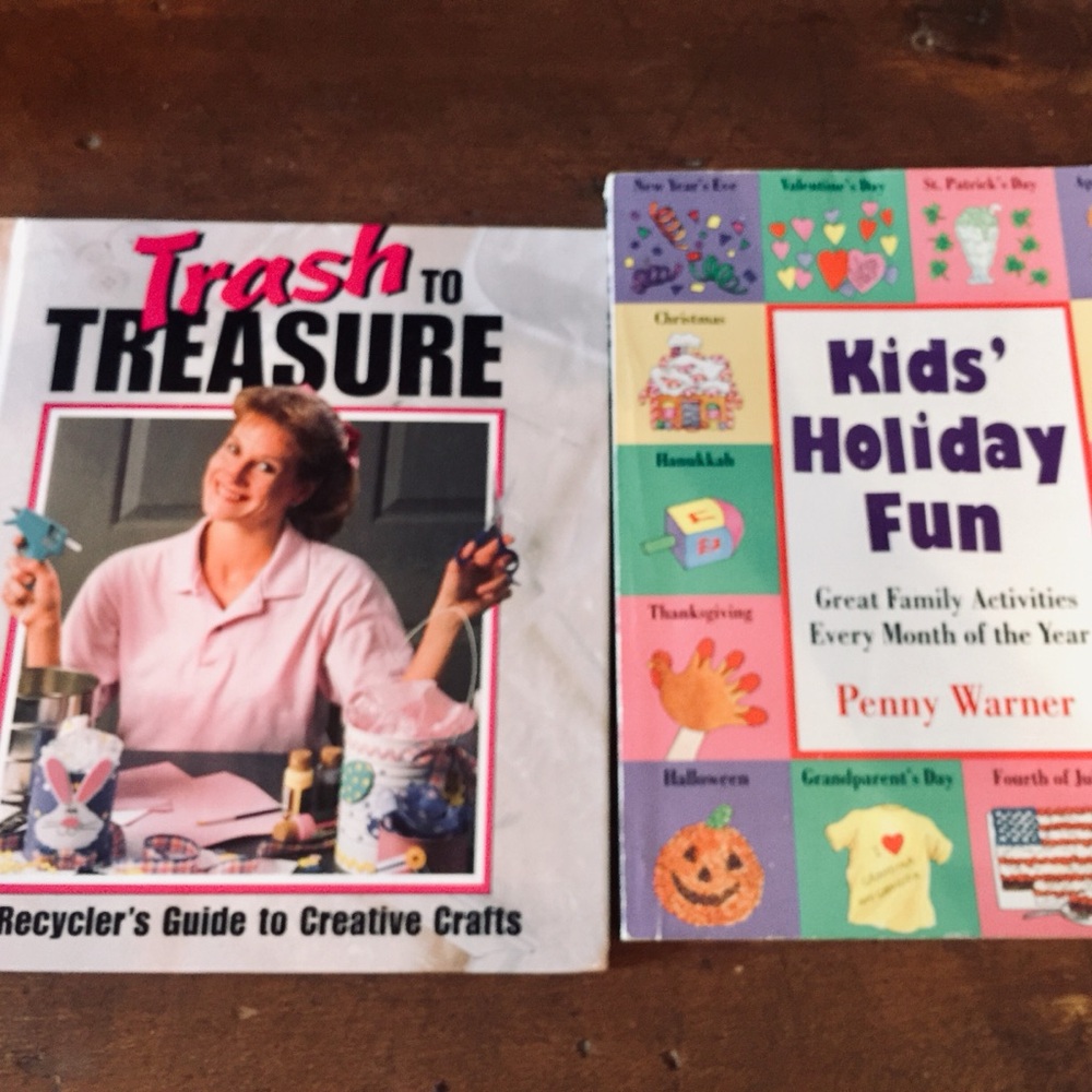 Crafting Books Trash To Treasure & Kids Holiday Fun Bundle